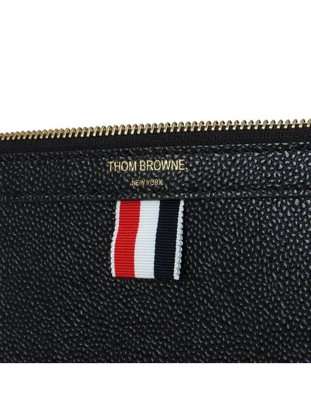 Medium Document Holder Clutch Bag Black - THOM BROWNE - BALAAN 8