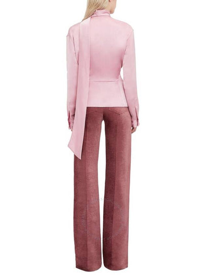 Victoria Beckham Ladies Rose Satin Scarf Neck Blouse, Brand Size 8 (US Size 4) - VICTORIA BECKHAM - BALAAN 2