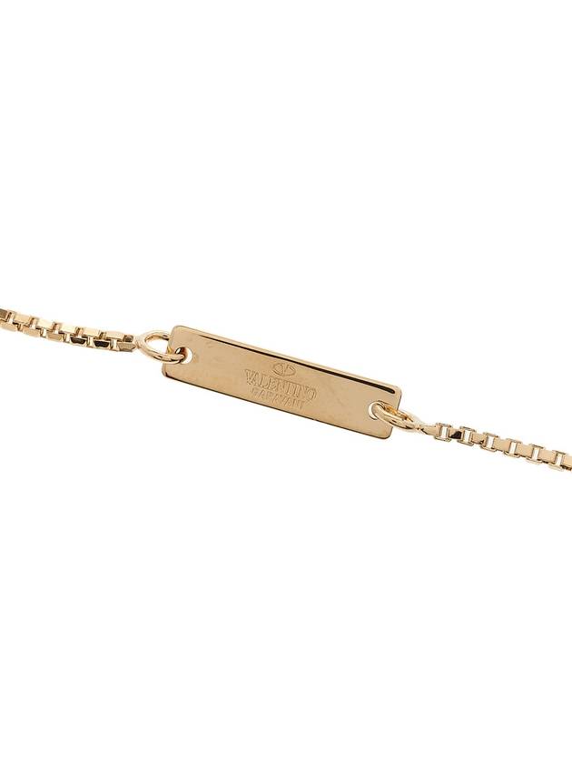 V logo signature metal bracelet gold - VALENTINO - BALAAN 6