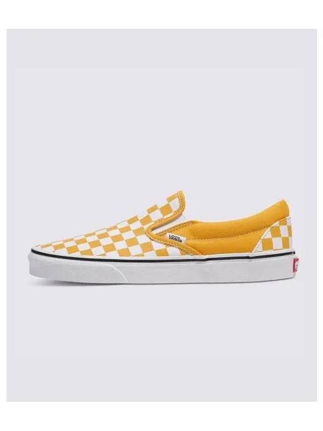 Classic Slip On Color THEORY Checkerboard Golden Glow VN000BVZLSV1 - VANS - BALAAN 2