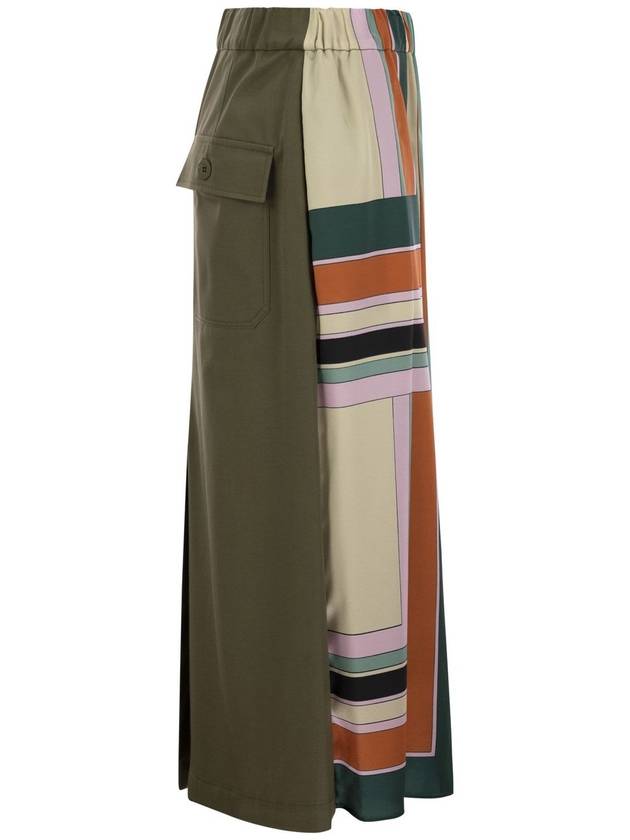 LALLO - Printed twill and gabardine skirt - WEEKEND MAX MARA - BALAAN 3