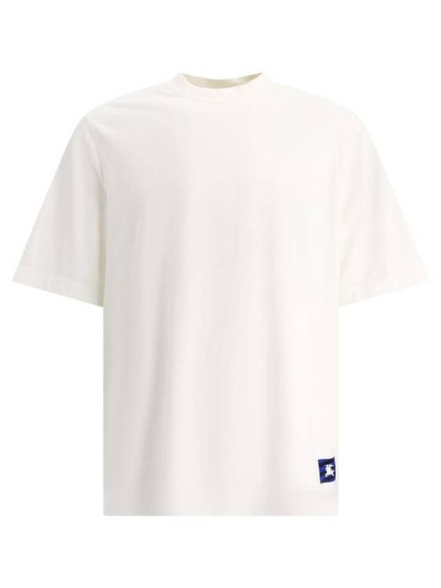 Logo Patch Cotton Jersey Short Sleeve T-Shirt Ivory - BURBERRY - BALAAN 2