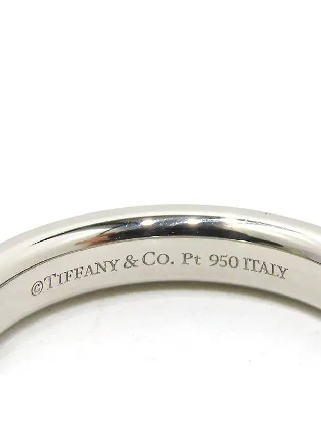 Tiffany PT950 Platinum Co 3MM 3 Point Diamond Ring No 7 - TIFFANY & CO. - BALAAN 4