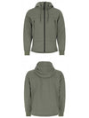 Men's Shell R Goggles Hooded Jacket Storm Gray - CP COMPANY - BALAAN.