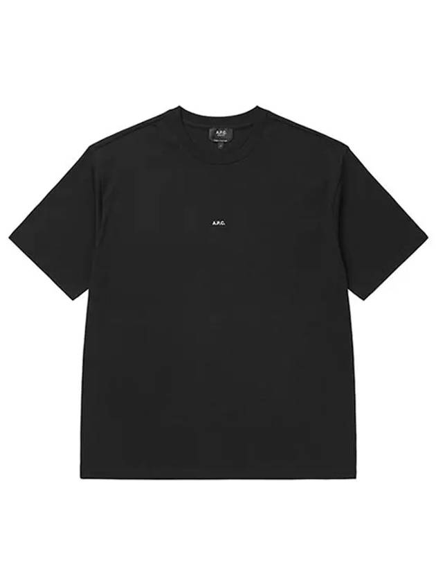 Micro Logo Short Sleeve T-Shirt Black - A.P.C. - BALAAN 4