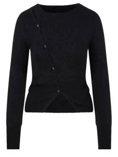 La Maille Pau Asymmetric Cardigan Black - JACQUEMUS - BALAAN 2