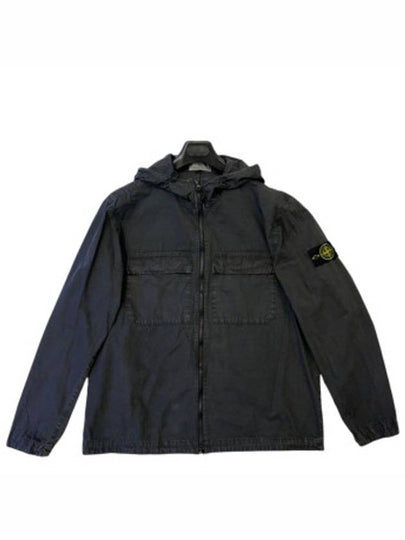 Wappen Old Effect Hooded Jacket Black - STONE ISLAND - BALAAN 2