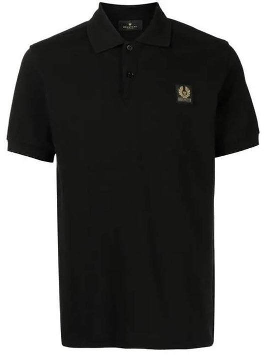 Collar Short Sleeve TShirt Black - BELSTAFF - BALAAN 2
