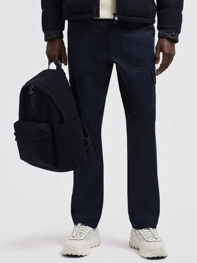 Gabardine Track Pants Royal Blue - MONCLER - BALAAN 3