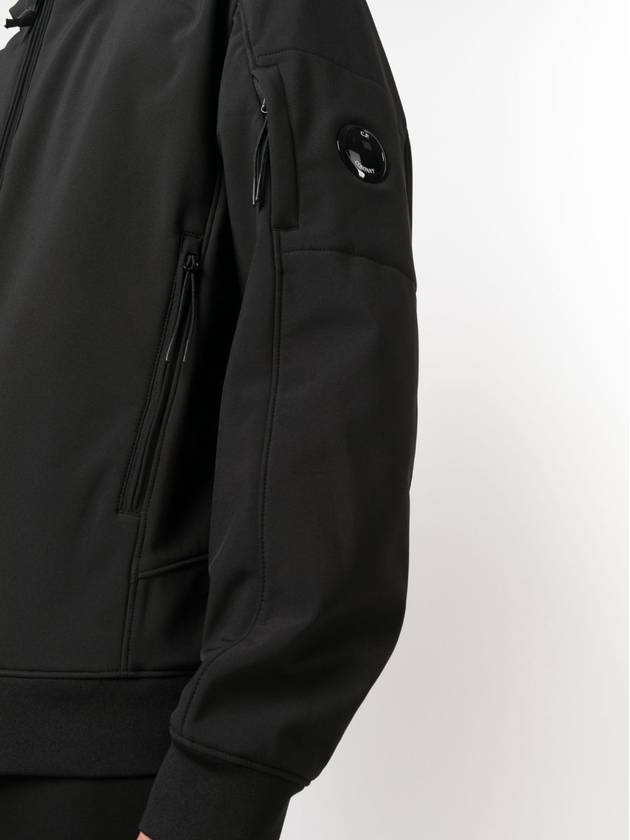 Shell-R Hooded Jacket Black - CP COMPANY - BALAAN 7