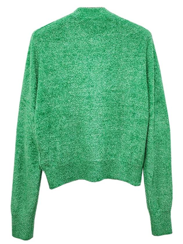 Face Crew Neck Cardigan Bright Green - ACNE STUDIOS - BALAAN 4