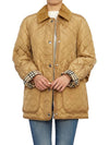 Diamond Quilted Nylon Jacket Beige - BURBERRY - BALAAN 10