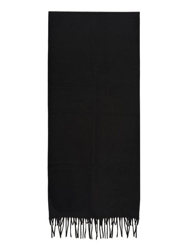 Wool Fringe Scarf Black - ACNE STUDIOS - BALAAN 3