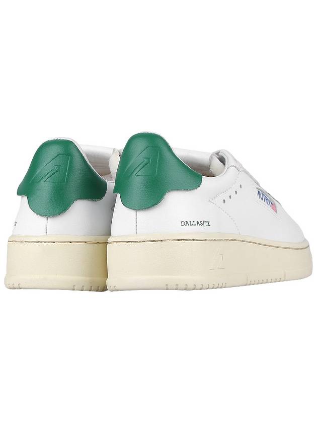 Dallas Green Tab Leather Low Top Sneakers White - AUTRY - BALAAN 6