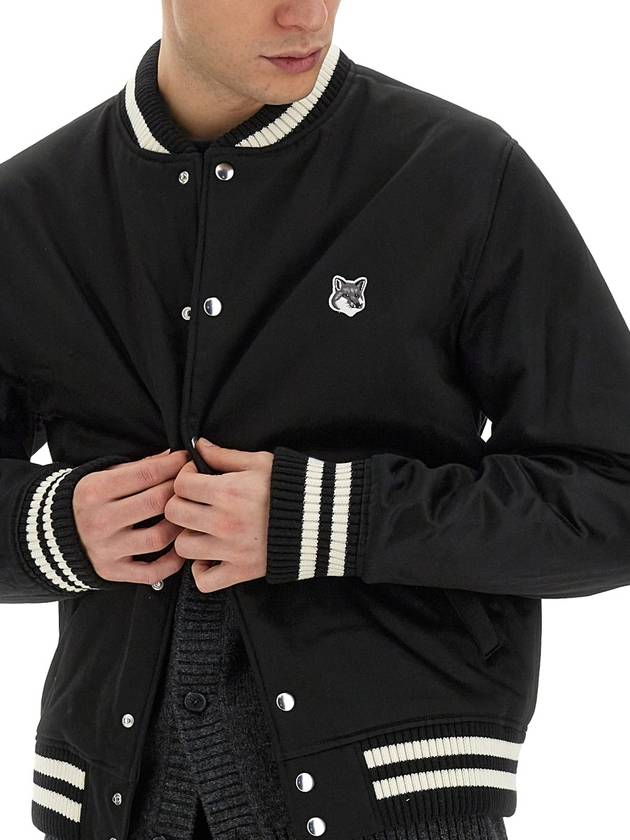 BOMBER JACKET WITH LOGO - MAISON KITSUNE - BALAAN 4