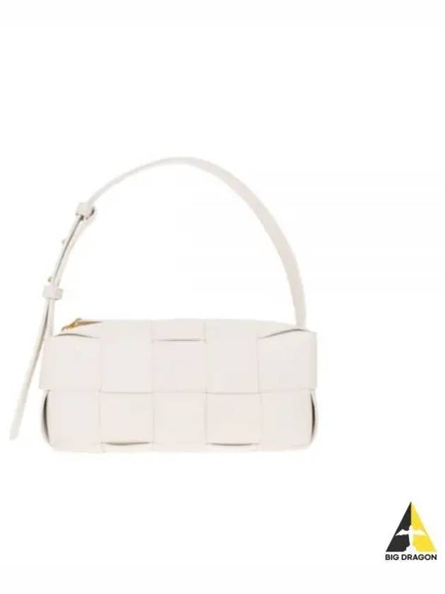 Brick Cassette Intrecciato Small Shoulder Bag White - BOTTEGA VENETA - BALAAN 2