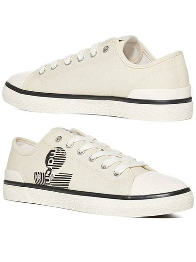 Binkoo Canvas Logo Low Top Sneakers Chalk - ISABEL MARANT - BALAAN 2