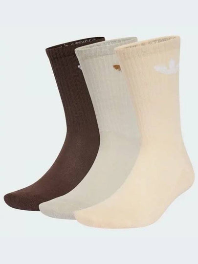 Trefoil Cushion Crew Socks 3 Pack Set Mix Color - ADIDAS - BALAAN 2