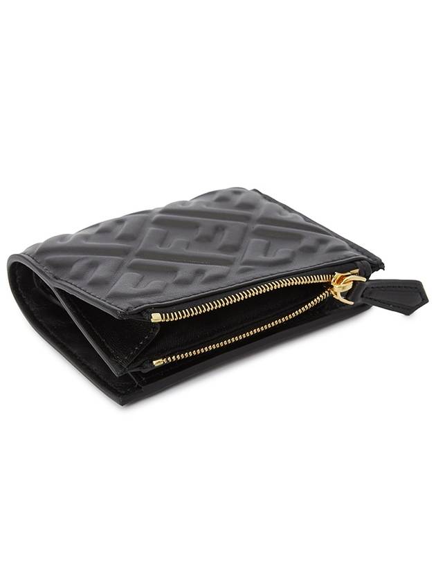 Slim Baguette Embossed FF Logo Half Wallet Black - FENDI - BALAAN 5