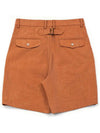 Men's I4SP02OR Vertical Urban Pintuck Shorts Orange - IOEDLE - BALAAN 6