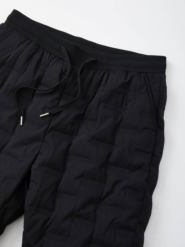 Quilted Duck Down Jogger Banding Padded Straight Pants Black - IKALOOOK - BALAAN 4