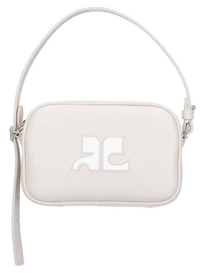 Camera Slim Leather Shoulder Bag Mastic Grey - COURREGES - BALAAN 2