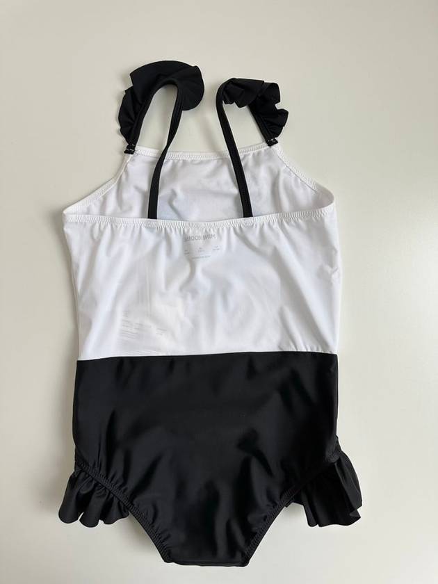 Dolphin Swimsuit Black White 2468010200 Girls 128 134 7 9Y 140 146 9 11Y - MINI RODINI - BALAAN 3