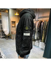 Men's Garment Dyed Crinkle Reps Recycled Nylon Primaloft TC Hooded Jacket Black - STONE ISLAND - BALAAN 5