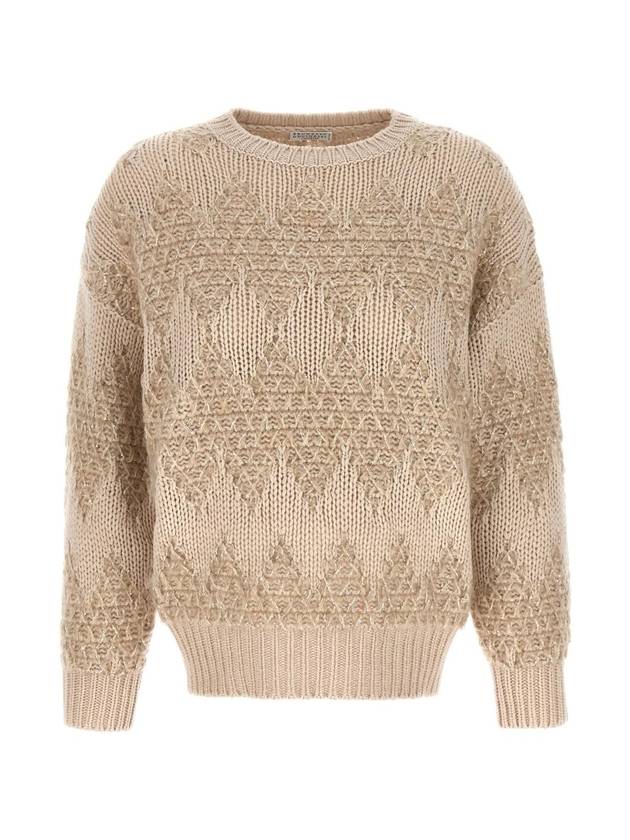 SS sweater jaquard rombi M6D368500CTD79 - BRUNELLO CUCINELLI - BALAAN 1