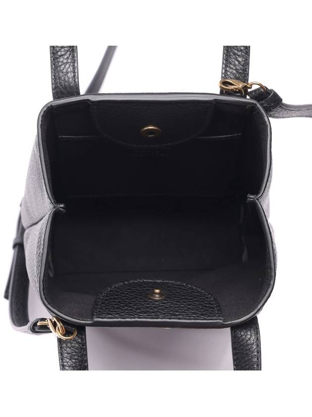 Gancini Mini Bag Black - SALVATORE FERRAGAMO - BALAAN 7