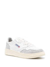 Medalist Leather Low-Top Sneakers Grey White - AUTRY - BALAAN 4