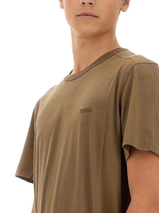 Zegna T-Shirt With Logo - ERMENEGILDO ZEGNA - BALAAN 4