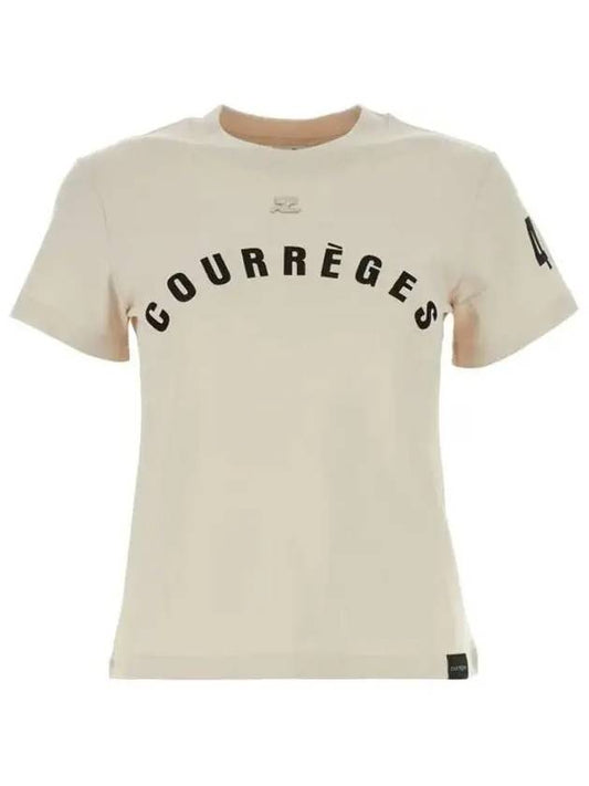 24SS logo straight tshirt 124JTS006JS0112 9099 - COURREGES - BALAAN 1