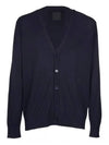 Cotton Silk Cardigan Night Blue - GIVENCHY - BALAAN 2