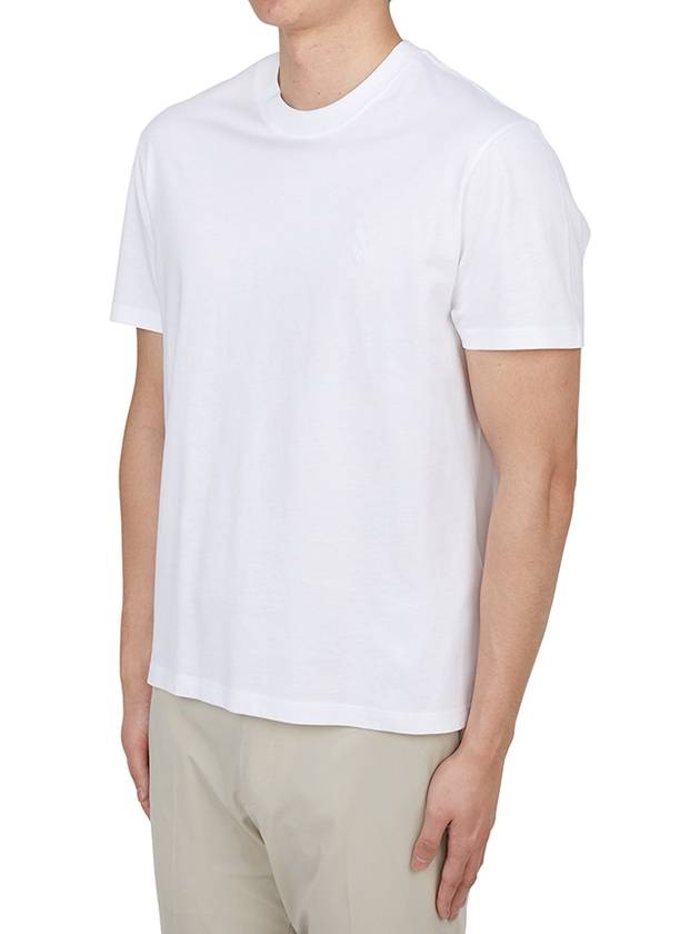 De Coeur Short Sleeve T-Shirt White - AMI - BALAAN 3