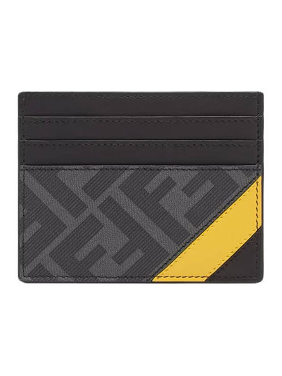 Daigonal Card Wallet Grey - FENDI - BALAAN 2