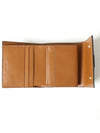 Triomphe Canvas Lambskin Trifold Small Half Wallet Tan - CELINE - BALAAN 4