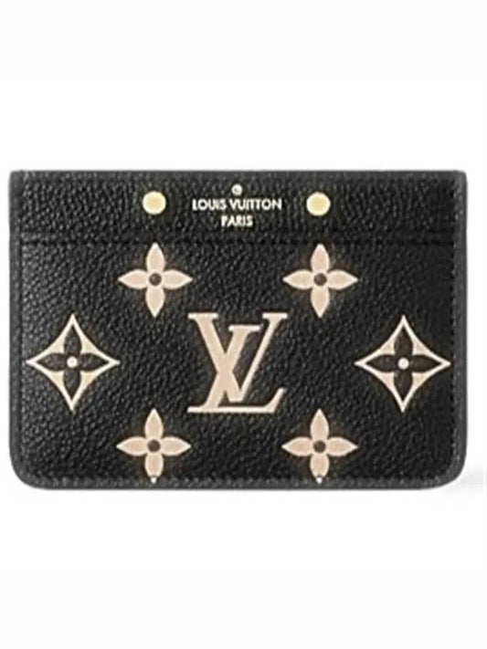 Monogram Empreinte Leather Card Wallet Black - LOUIS VUITTON - BALAAN 2