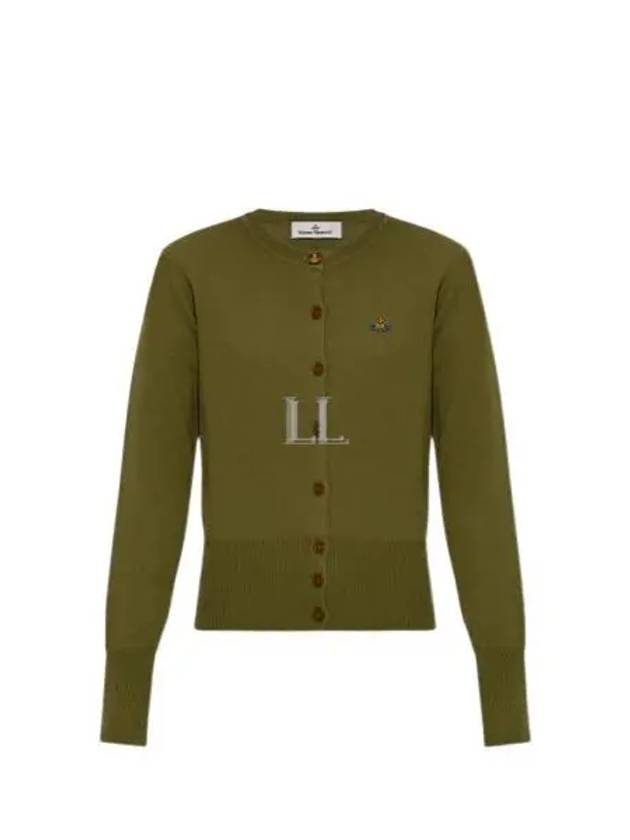 Bea Logo Cardigan Green - VIVIENNE WESTWOOD - BALAAN 2