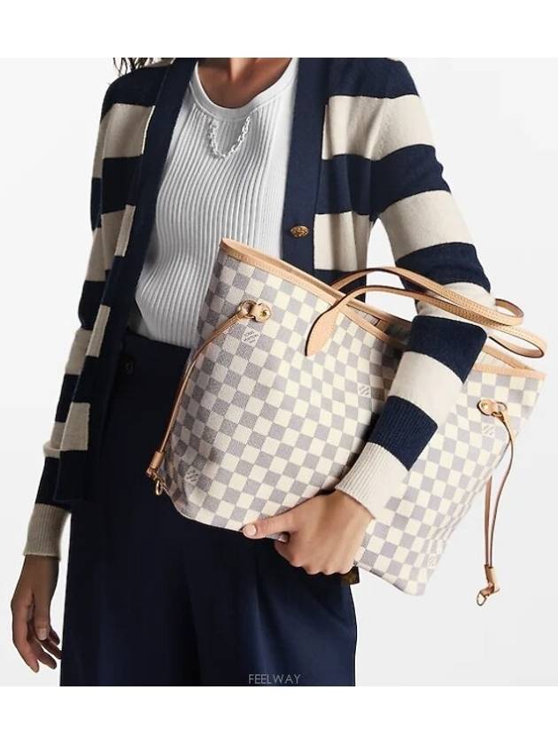 Neverfull MM Tote Bag Beige - LOUIS VUITTON - BALAAN 5