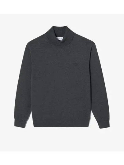 Men s turtleneck pullover charcoal gray - LACOSTE - BALAAN 1