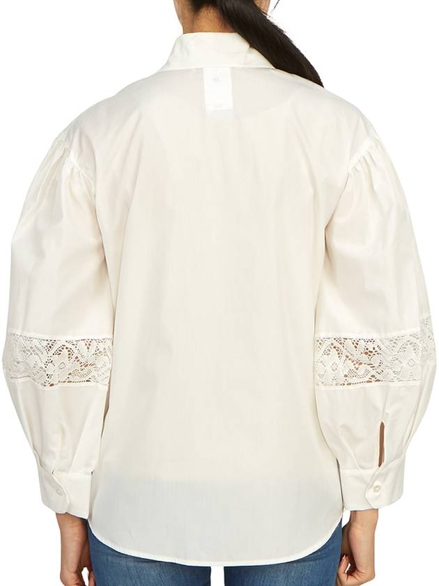 Women's Samuele Cotton Shirt White - MAX MARA - BALAAN 5