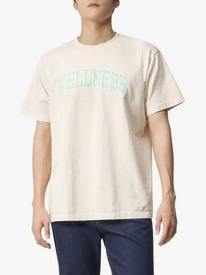 Wellness Cotton Short Sleeve T-Shirt Beige - SPORTY & RICH - BALAAN 2