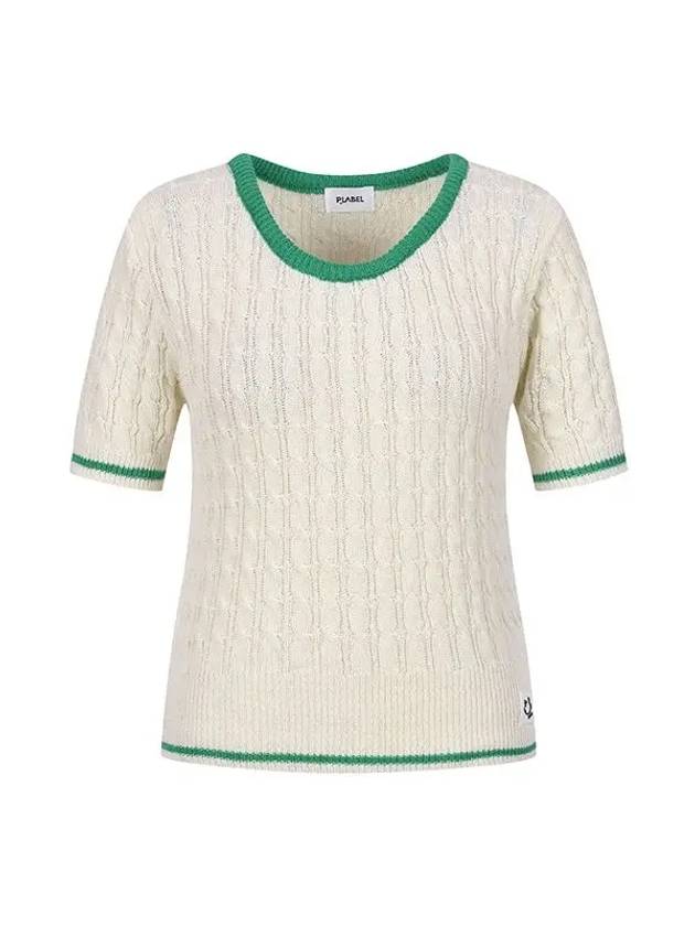 Round color combination short sleeve knit MK4MP353 - P_LABEL - BALAAN 7