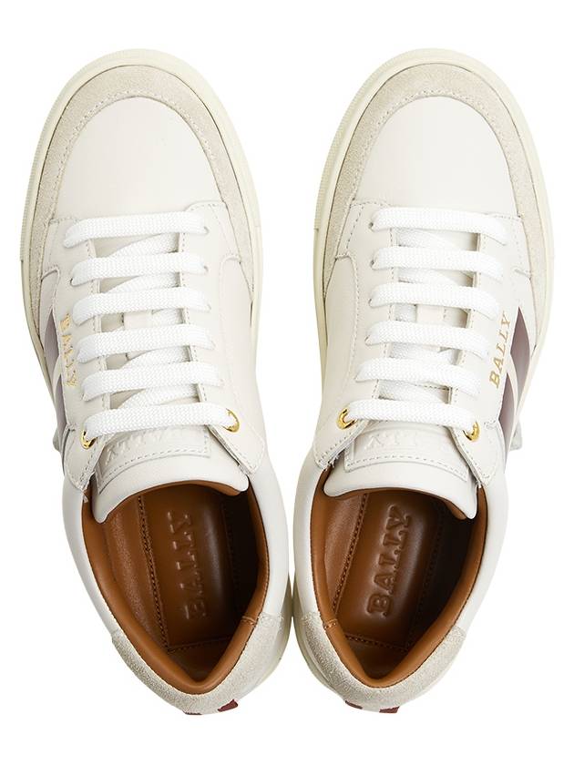 Women's Hely Low Top Sneakers Ivory - BALLY - BALAAN 3