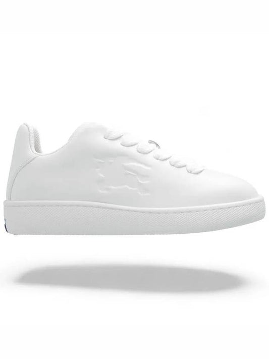 Leather Box Low-Top Sneakers White - BURBERRY - BALAAN 2