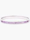 Medallion Scalloped Bangle Regal Orchid Silver J103MT7PF22 518 - MARC JACOBS - BALAAN 2