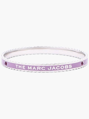 Medallion Scalloped Bangle Regal Orchid Silver J103MT7PF22 518 - MARC JACOBS - BALAAN 1