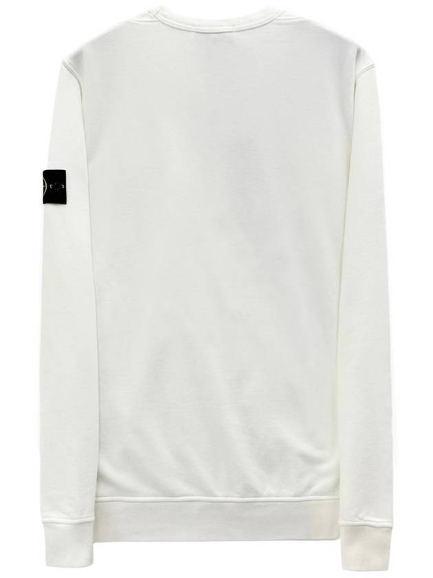 Wappen Patch Crew Neck Cotton Sweatshirt White - STONE ISLAND - BALAAN 3