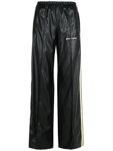 Palm Angels 'Jogger' Black Polyester Blend Pants - PALM ANGELS - BALAAN 1